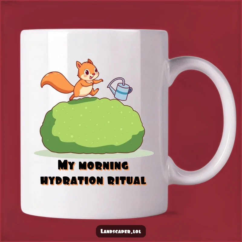 Funny Squirrel Gardener Mug - A Hilarious Gift for Plant Lovers and Busy Critters!