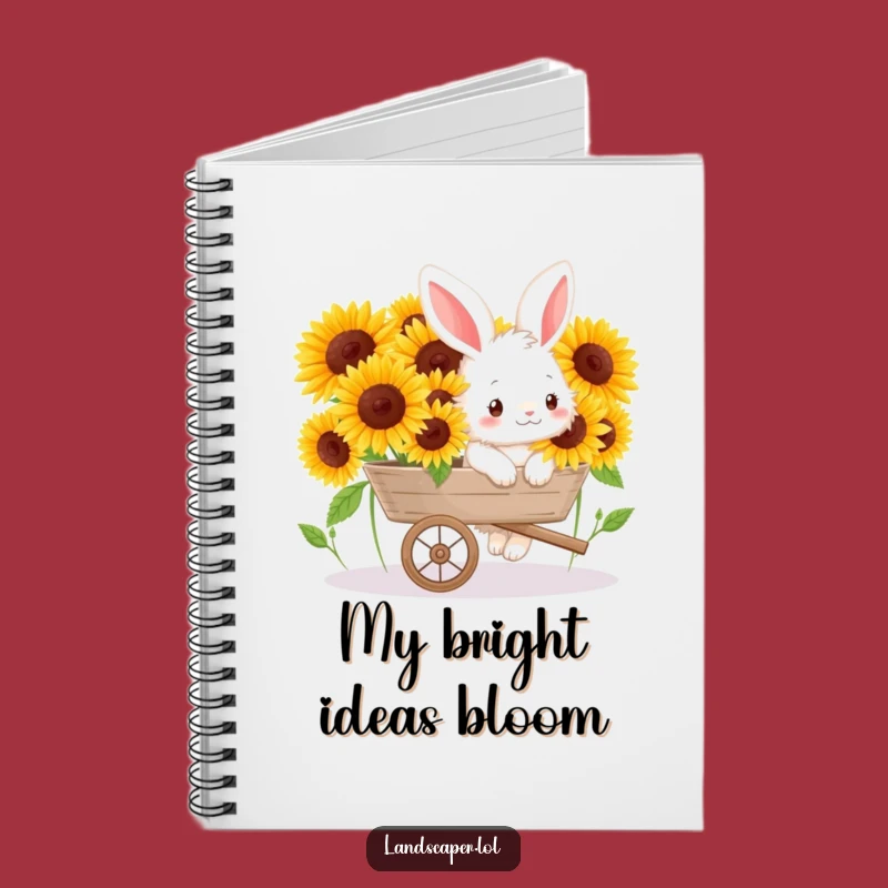 Funny Bunny Sunflower Notebook: Journal Your Garden Dreams
