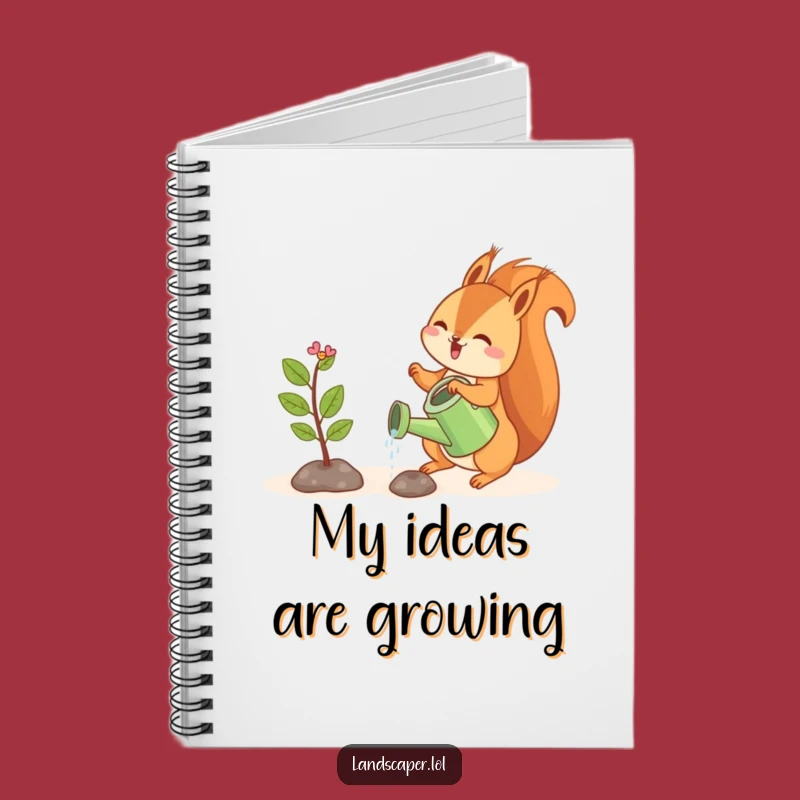 Funny Squirrel Sapling Notebook: Journal Your Growth Goals