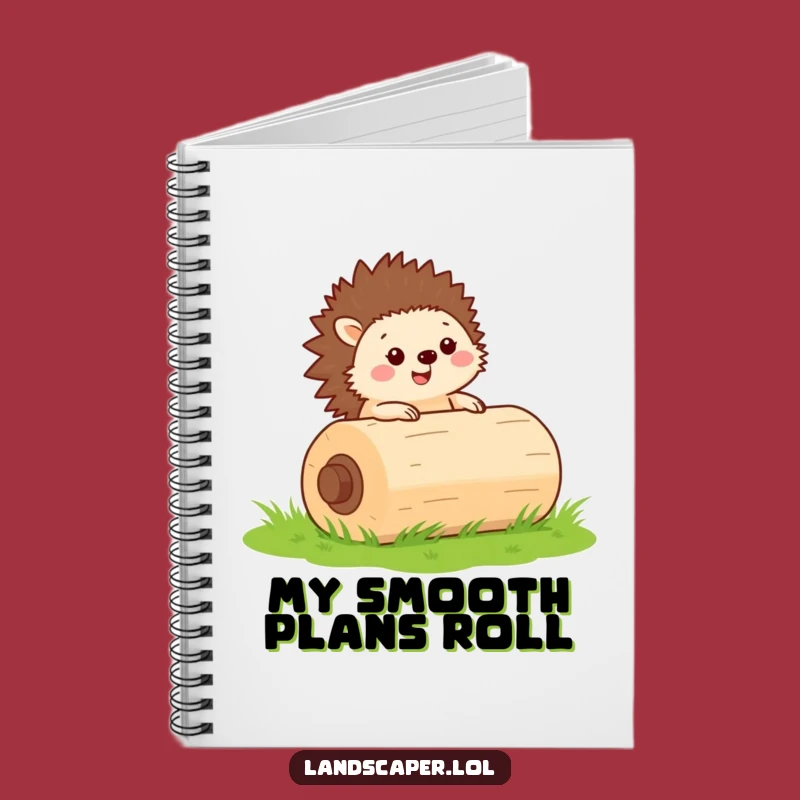 Funny Hedgehog Roller Notebook: Journal Your Hard Work