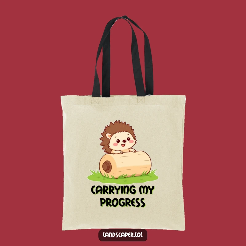 Funny Hedgehog Roller Tote Bag: Carry Your Tools with Charm